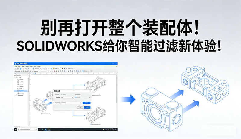 达索系统SOLIDWORKS 2026“部分加载”功能