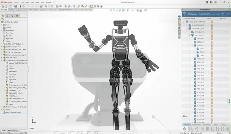 客户案例 | Westwood Robotics：依托 SOLIDWORKS 加速打造高可靠性人形机器人系统