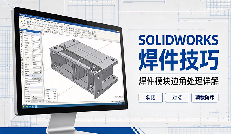 SOLIDWORKS 焊件技巧｜焊件模块边角处理详解